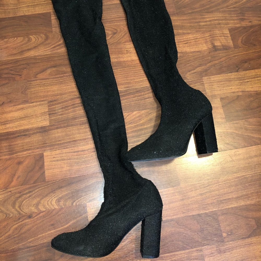 Thigh high boots from Zara